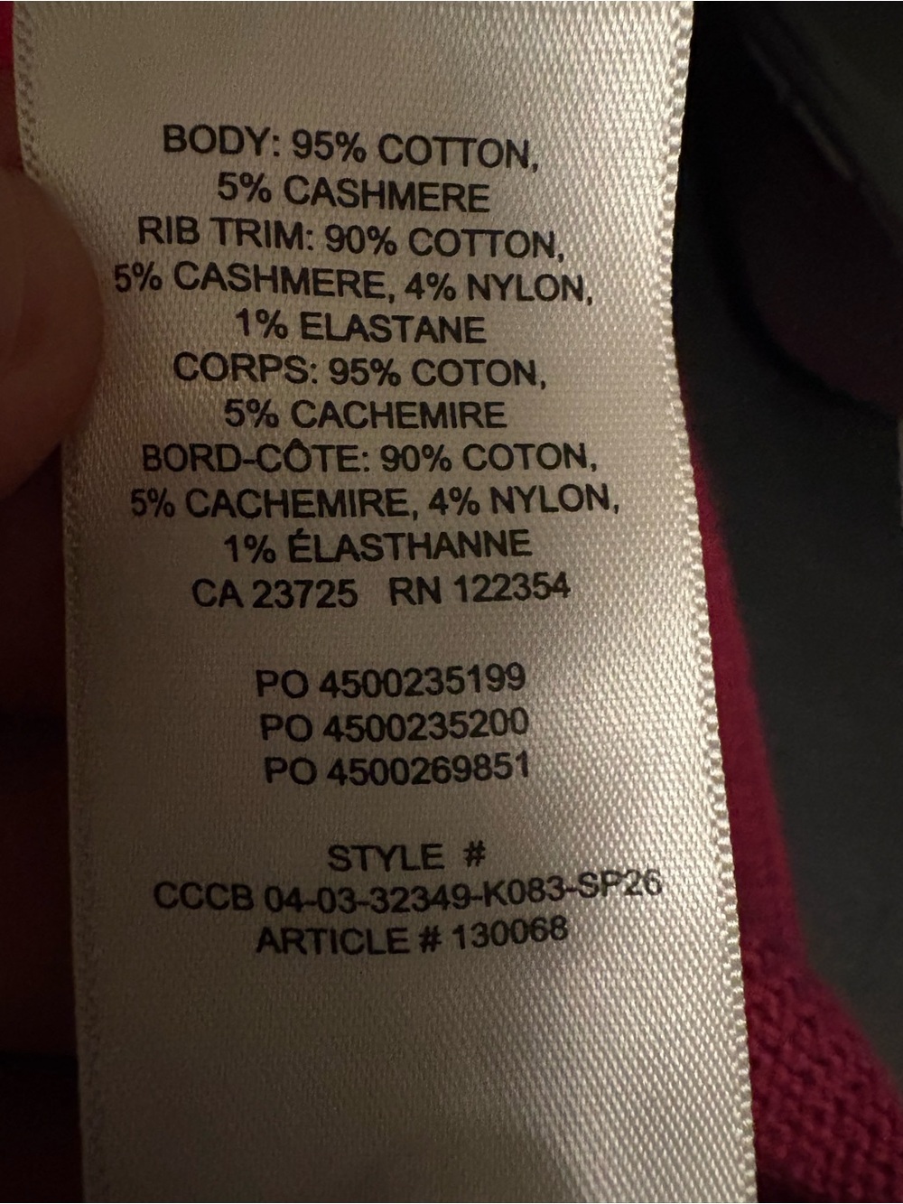Wilfred Deep Raspberry Knit Cardigan - Picture 8 of 8